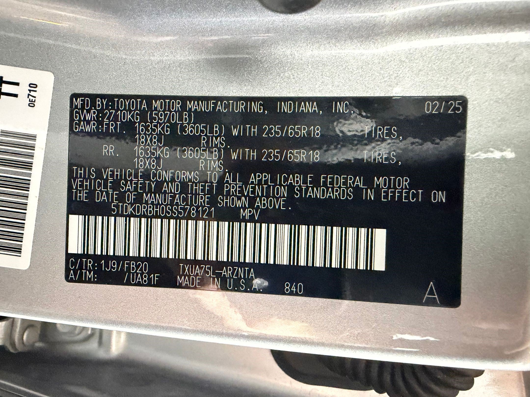 Used 2025 Toyota Highlander LE AWD/4WD image 21