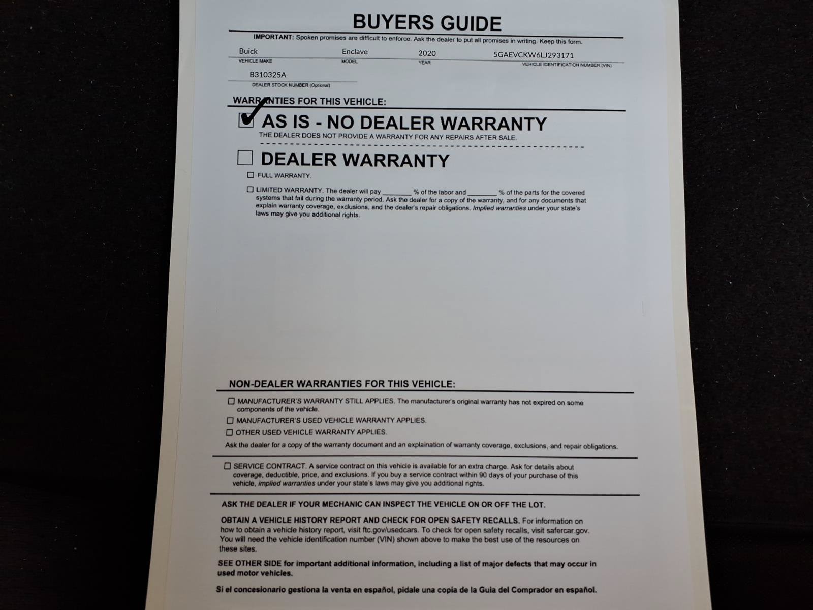 Used 2020 Buick Enclave Avenir w/ Avenir Technology Package AWD/4WD image 40