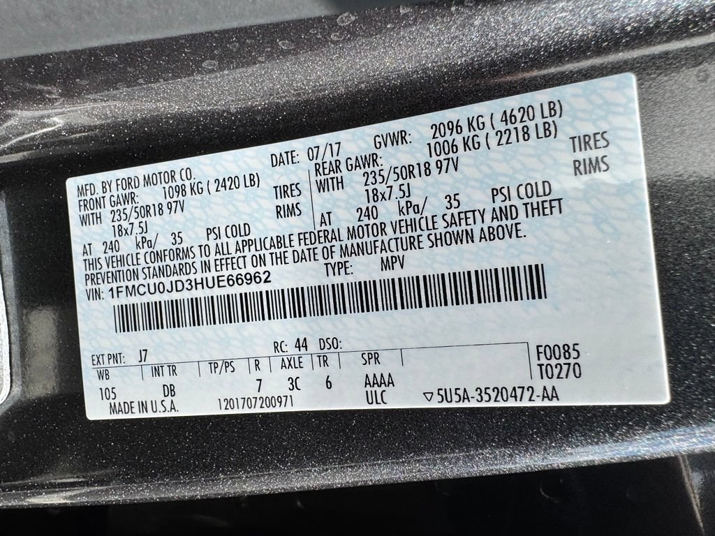 Certified 2017 Ford Escape Titanium FWD image 35