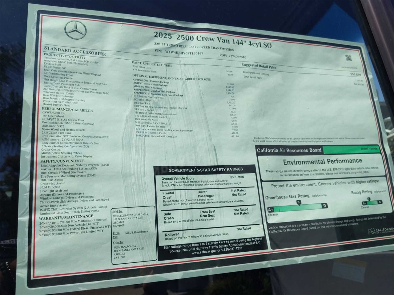 New 2025 Mercedes-Benz Sprinter 2500 image 16