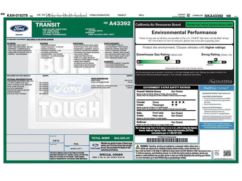 Used 2022 Ford Transit 250 Medium Roof image 32