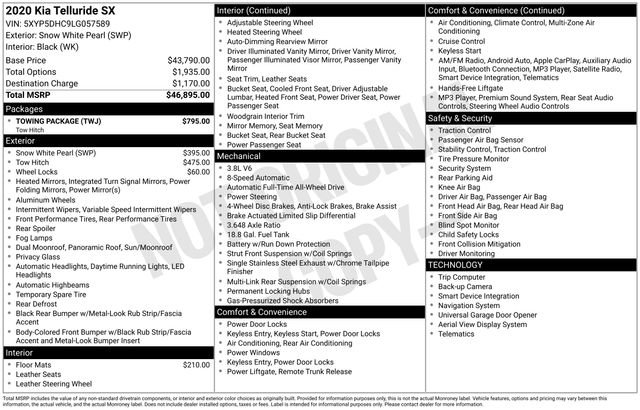 Used 2020 Kia Telluride SX w/ Towing Package image 10