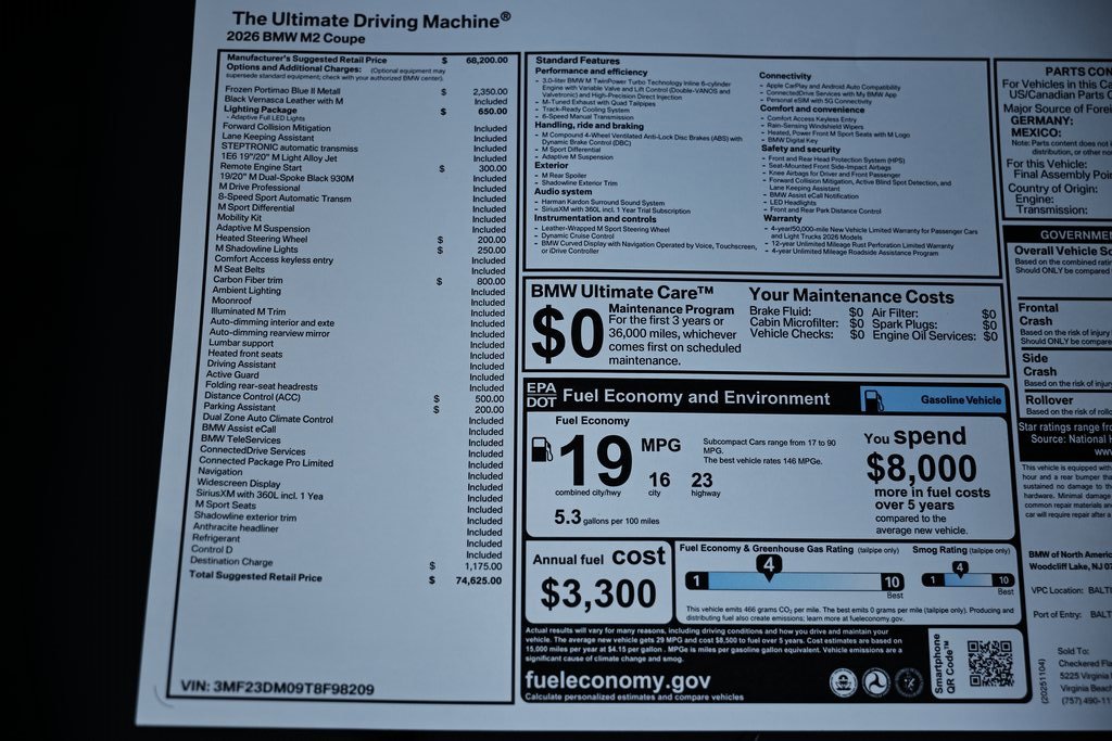 New 2026 BMW M2 w/ Lighting Package image 42