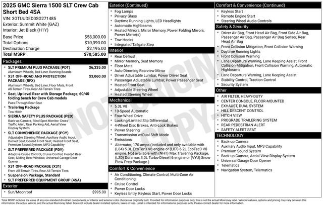 Used 2025 GMC Sierra 1500 SLT w/ SLT Premium Plus Package AWD/4WD image 25
