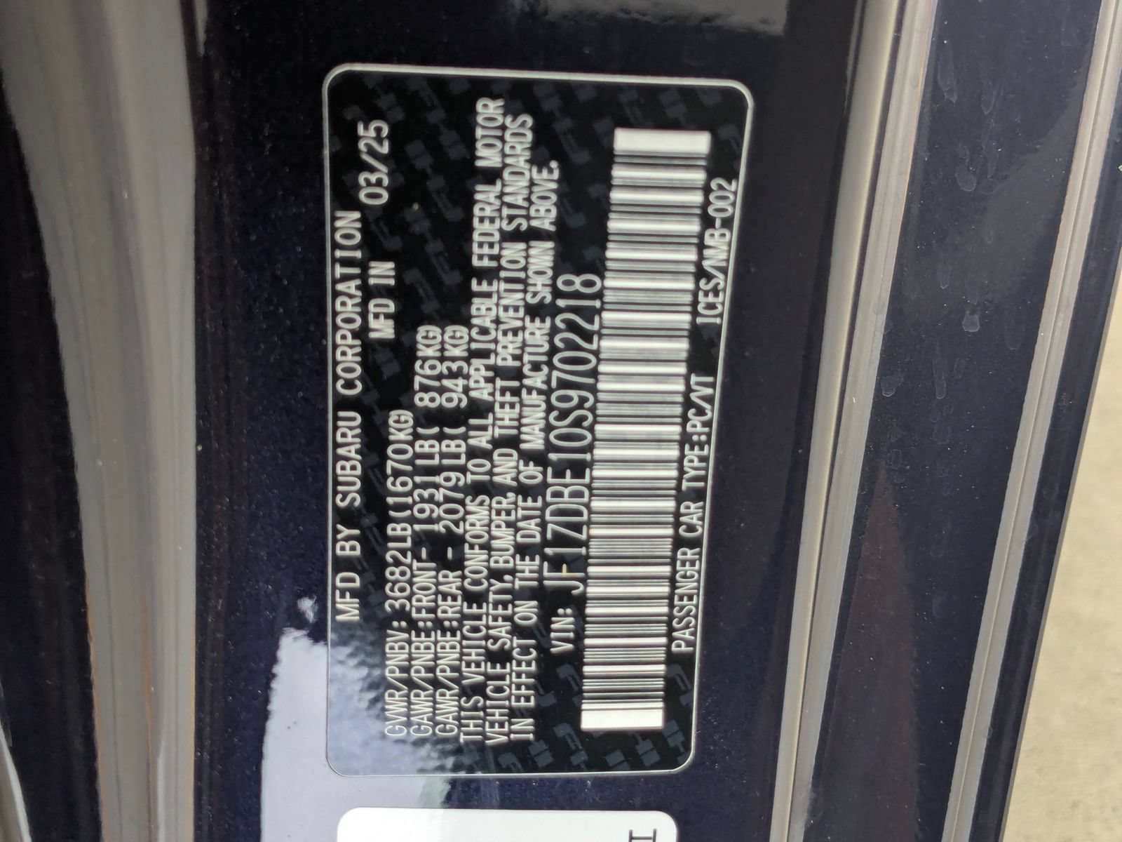 Certified 2025 Subaru BRZ Limited w/ Popular Package 2 RWD image 25