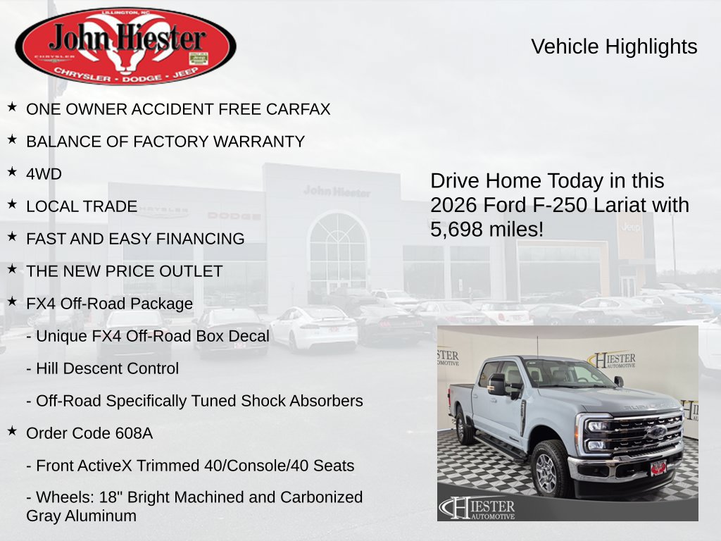 Used 2026 Ford F250 Lariat w/ FX4 Off-Road Package AWD/4WD image 5
