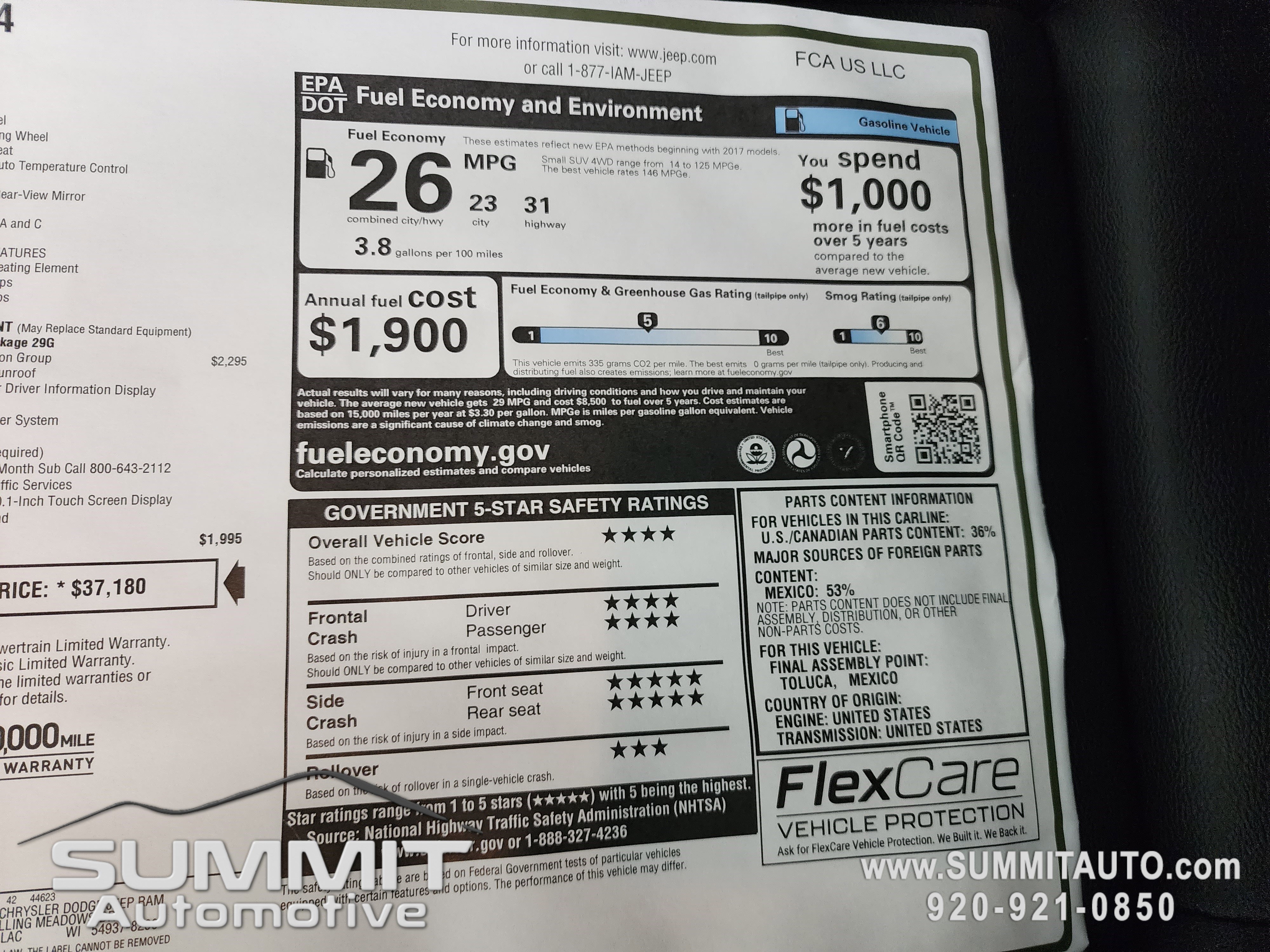 New 2026 Jeep Compass Limited w/ Sun, Sound & Navigation Group image 13