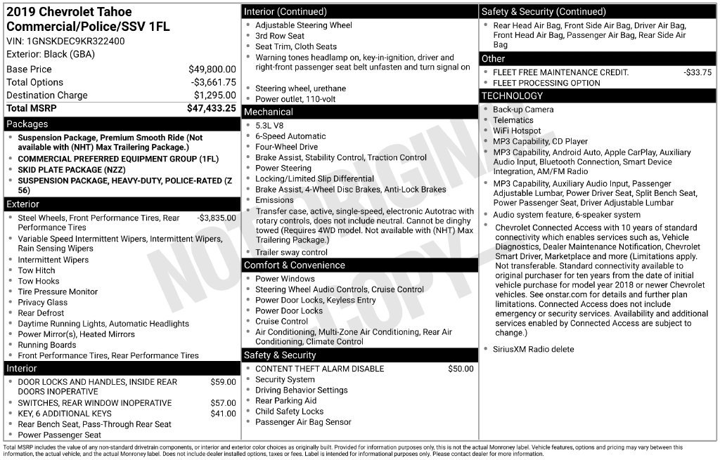 Used 2019 Chevrolet Tahoe 4WD image 7