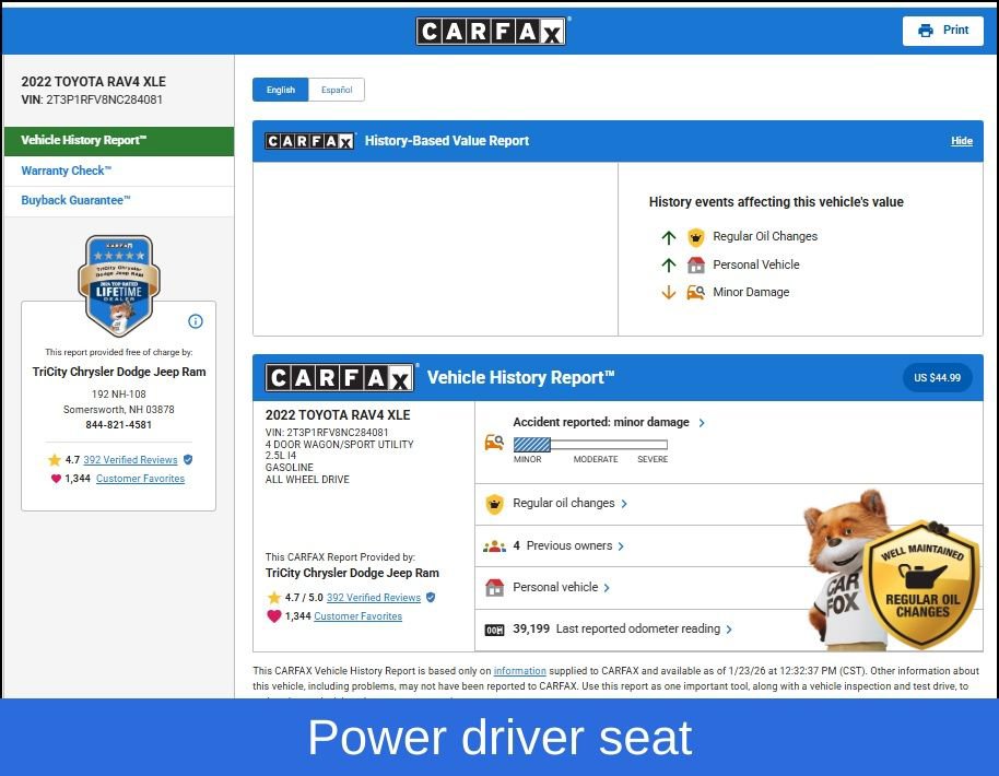 Used 2022 Toyota RAV4 XLE w/ Convenience Package image 11