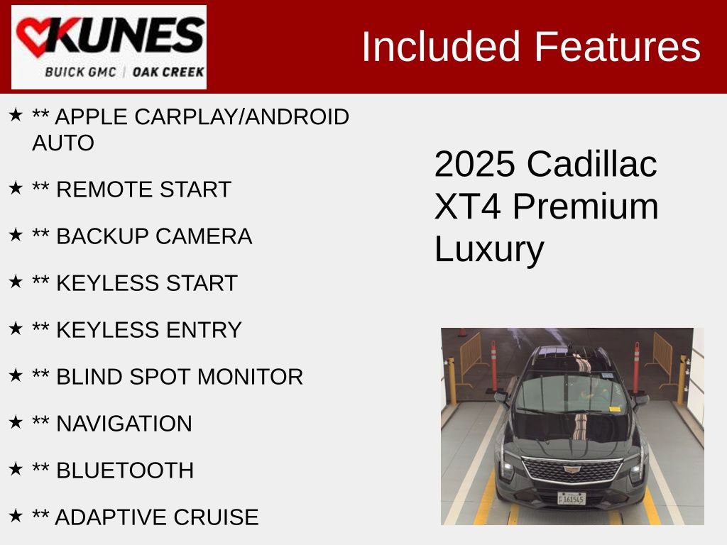 Used 2025 Cadillac XT4 Premium Luxury image 2