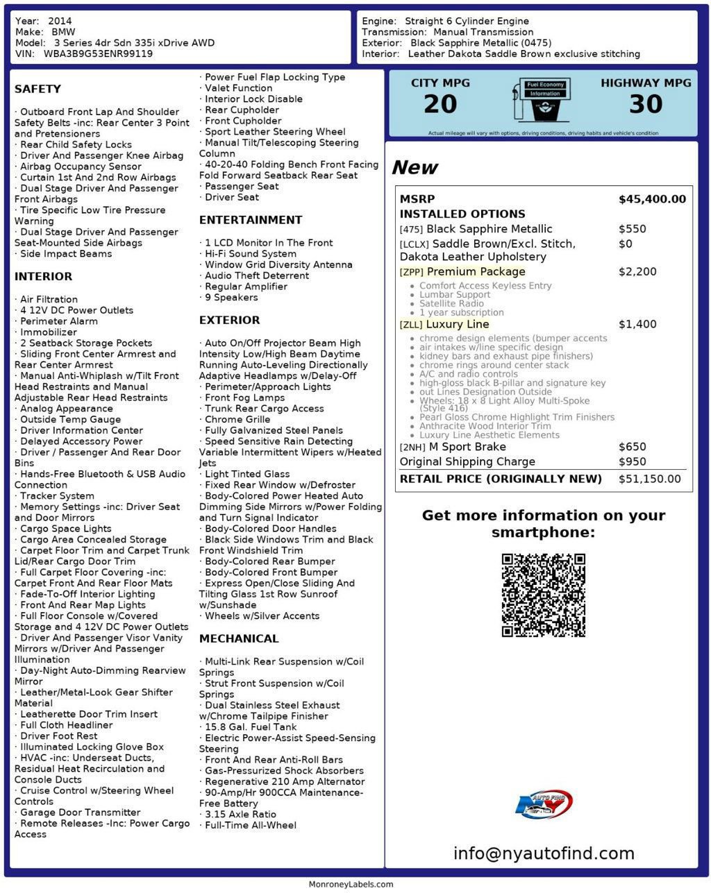 Used 2014 BMW 335i xDrive Sedan AWD/4WD image 26