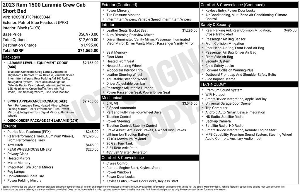 Used 2023 RAM 1500 Laramie image 10