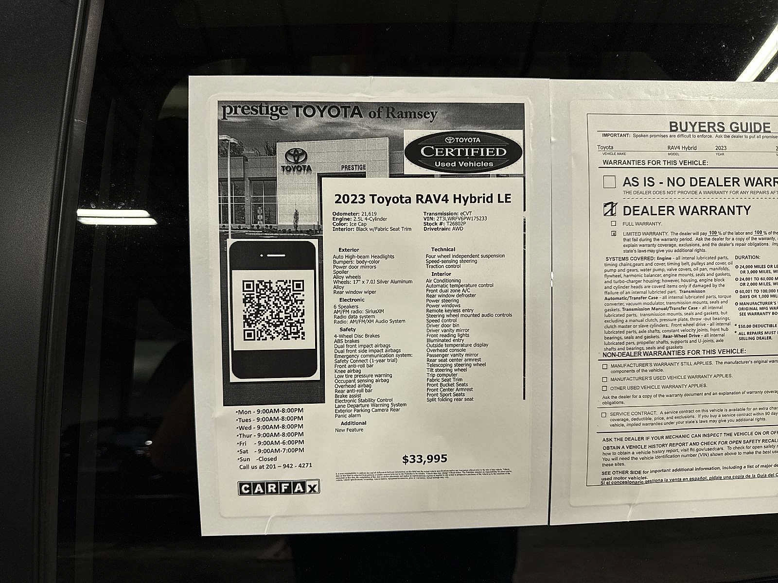 Used 2023 Toyota RAV4 LE AWD/4WD image 13