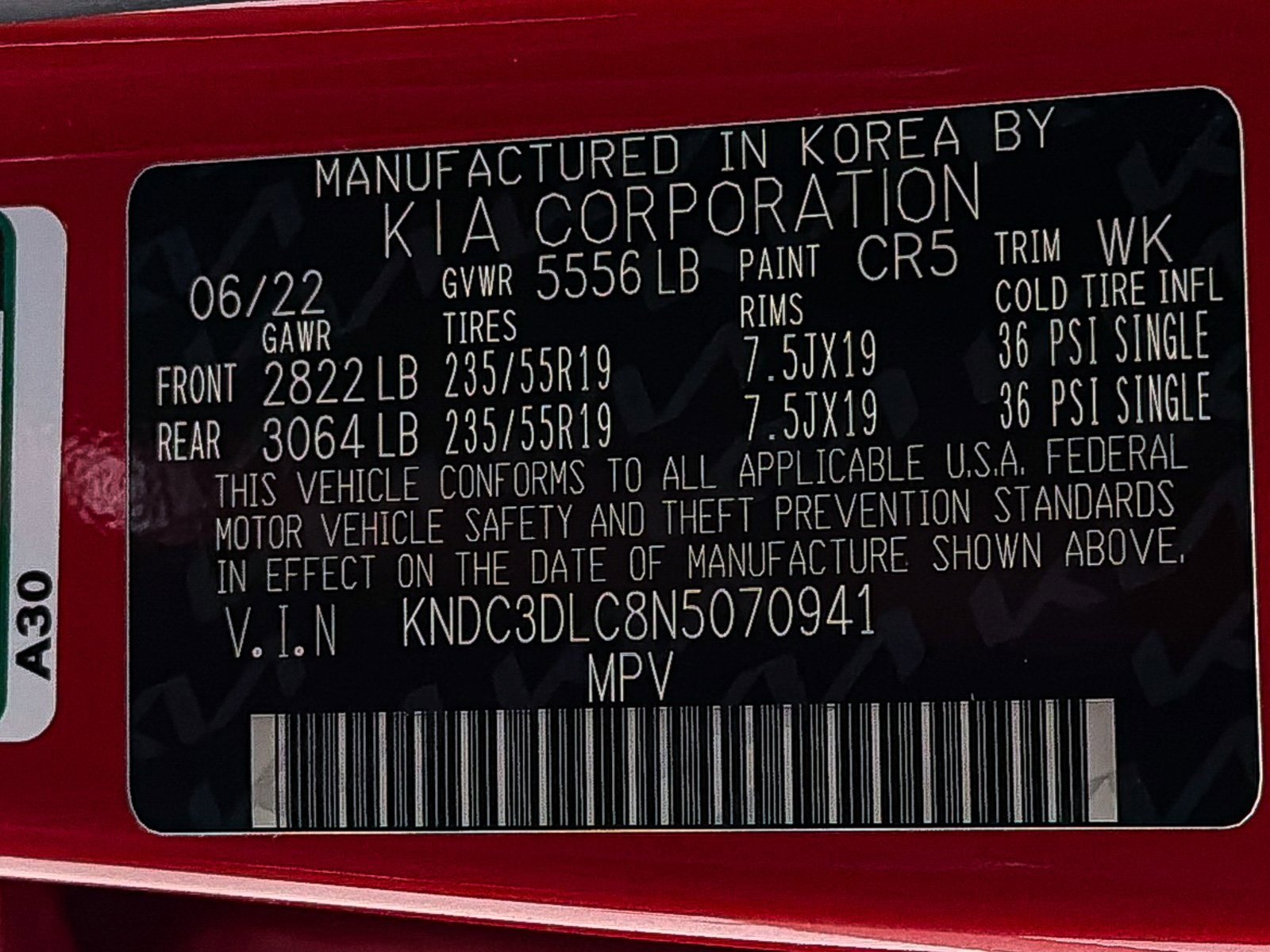 Used 2022 Kia EV6 Wind w/ Wind Technology Package image 32