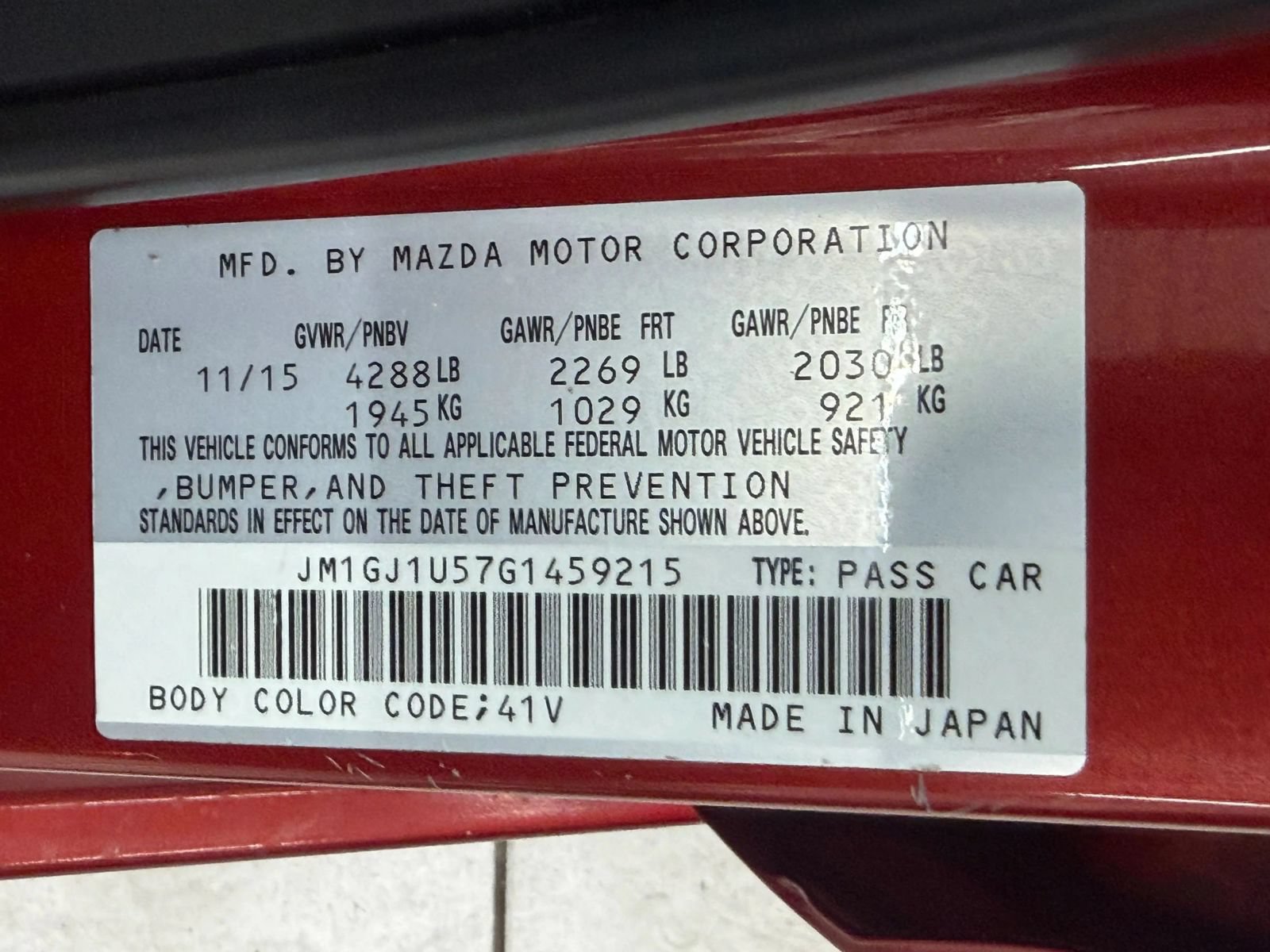 Used 2016 MAZDA MAZDA6 Sport FWD image 34