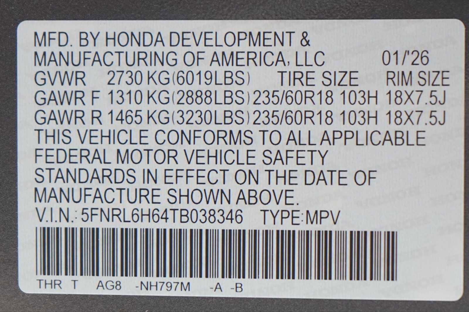 Used 2026 Honda Odyssey EX-L image 30