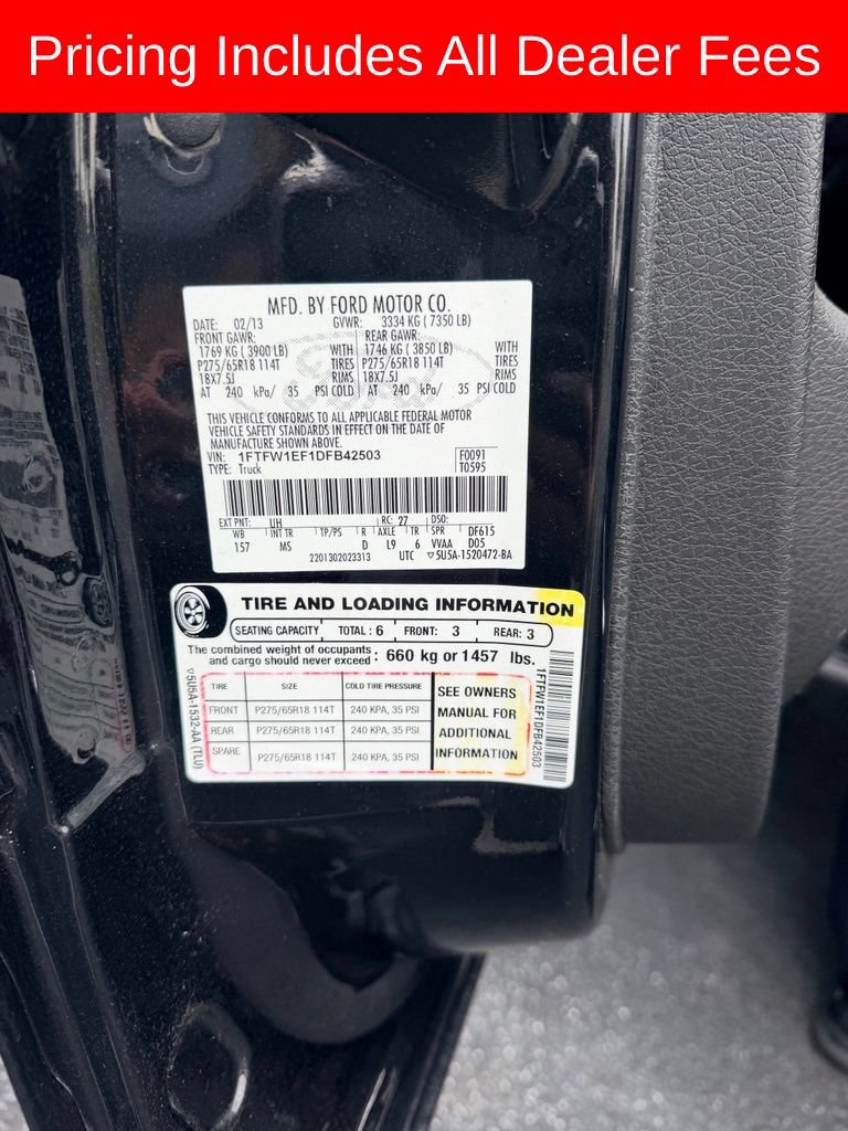 Used 2013 Ford F150 XLT w/ XLT Chrome Pkg AWD/4WD image 14