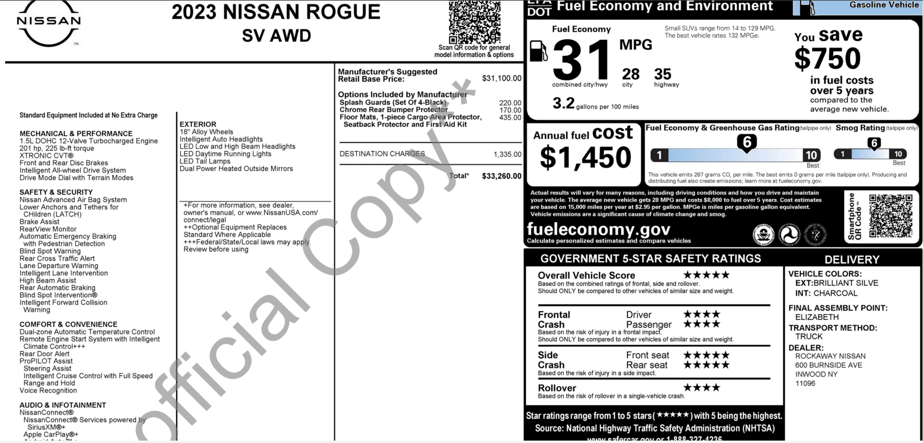Used 2023 Nissan Rogue SV AWD/4WD image 2