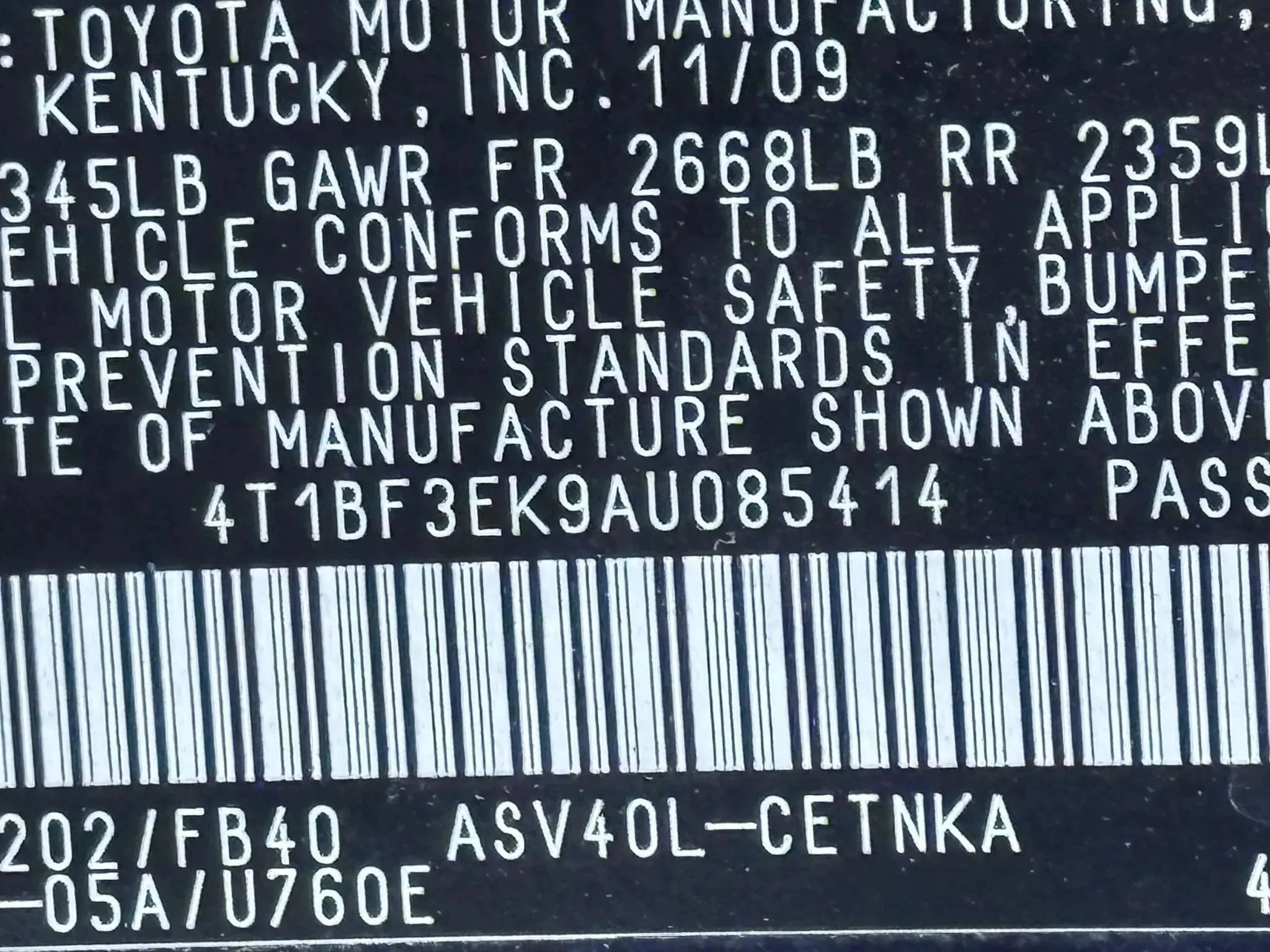 Used 2010 Toyota Camry LE FWD image 28