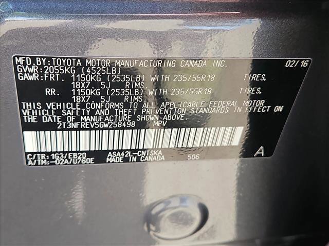 Used 2016 Toyota RAV4 SE w/ Advanced Technology Package FWD image 29