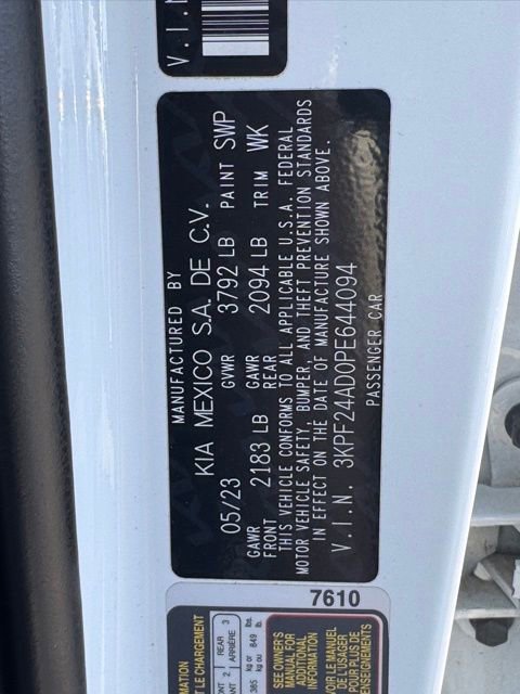 Certified 2023 Kia Forte LXS FWD image 12