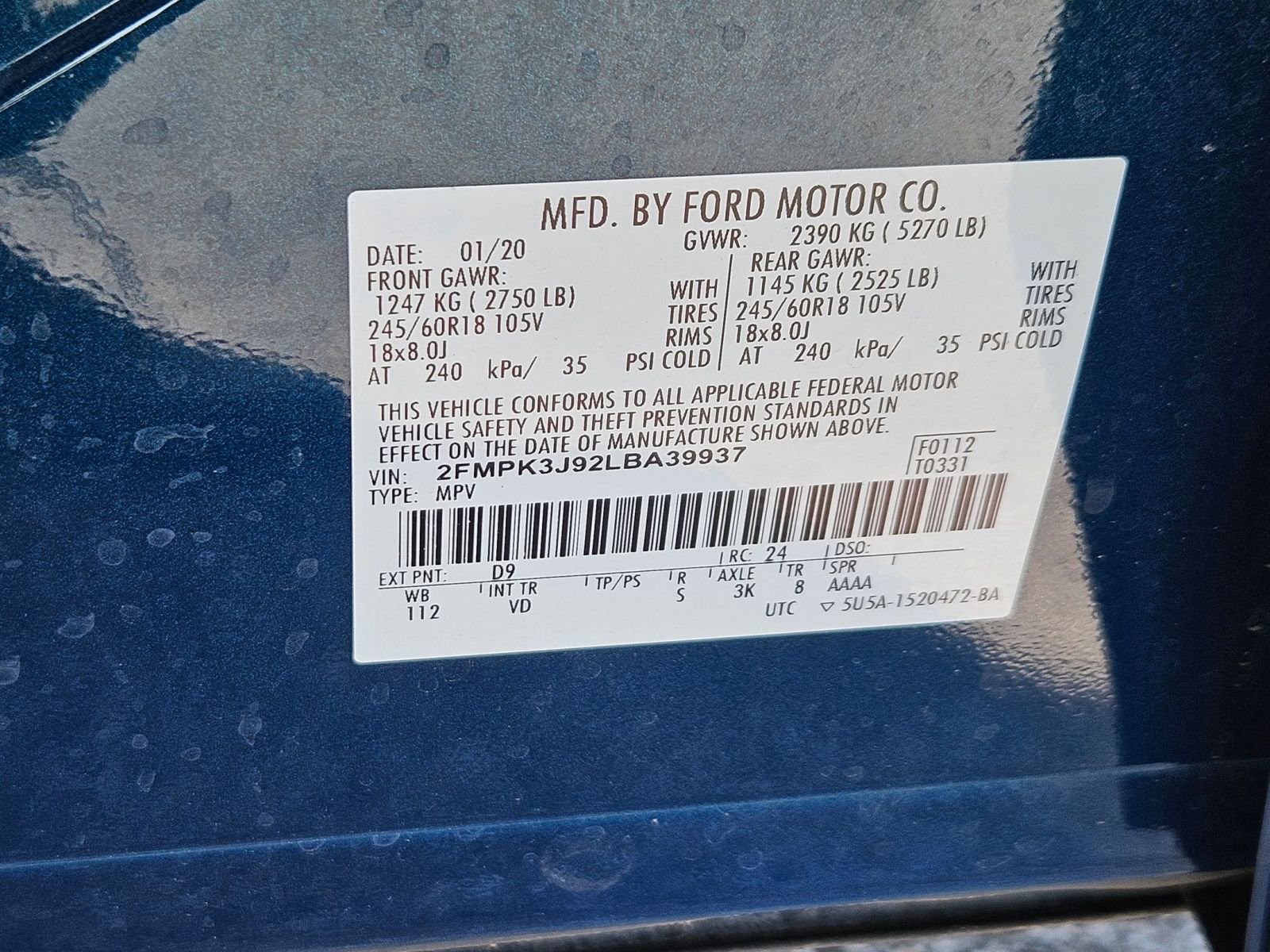Used 2020 Ford Edge SEL w/ Convenience Package FWD image 16