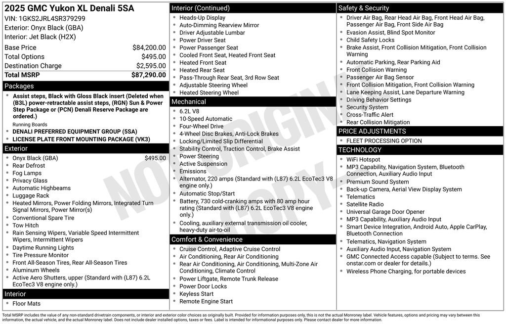 Used 2025 GMC Yukon XL Denali AWD/4WD image 6