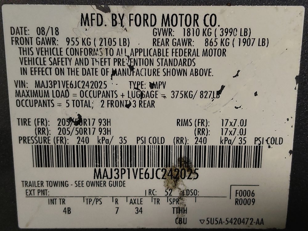 Used 2018 Ford EcoSport Titanium w/ Interior Protection Package FWD image 33