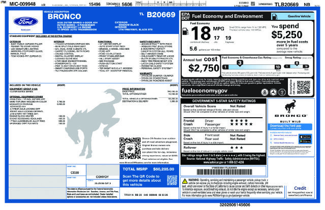New 2026 Ford Bronco Outer Banks w/ Sasquatch Package AWD/4WD image 20