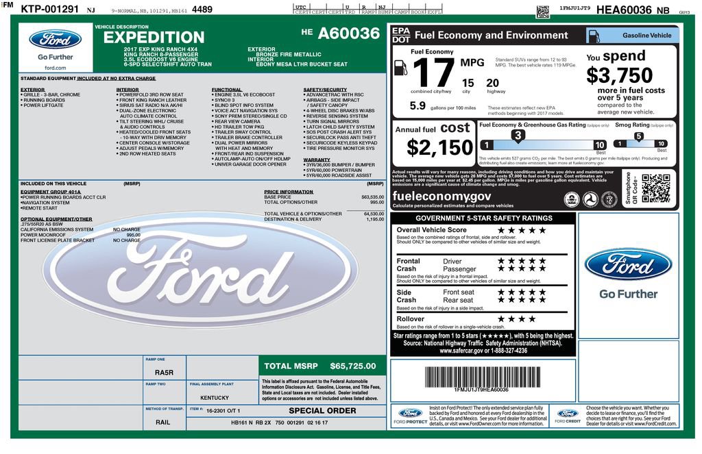 Used 2017 Ford Expedition King Ranch AWD/4WD image 20
