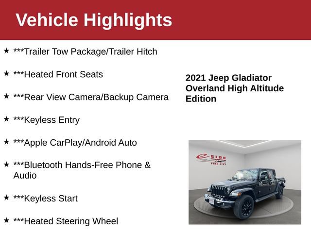 Used 2021 Jeep Gladiator Overland AWD/4WD image 4