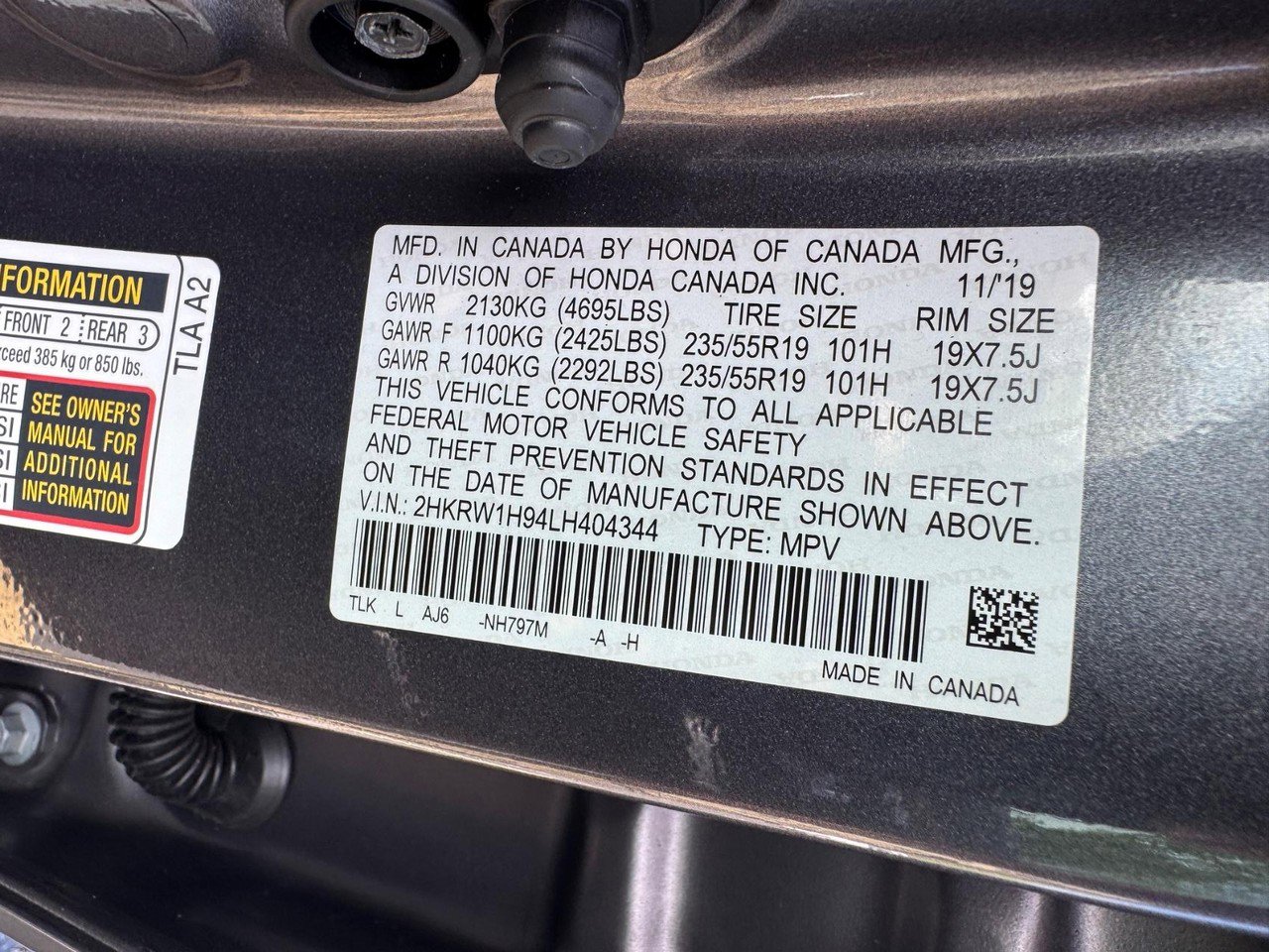 Certified 2020 Honda CR-V Touring image 30