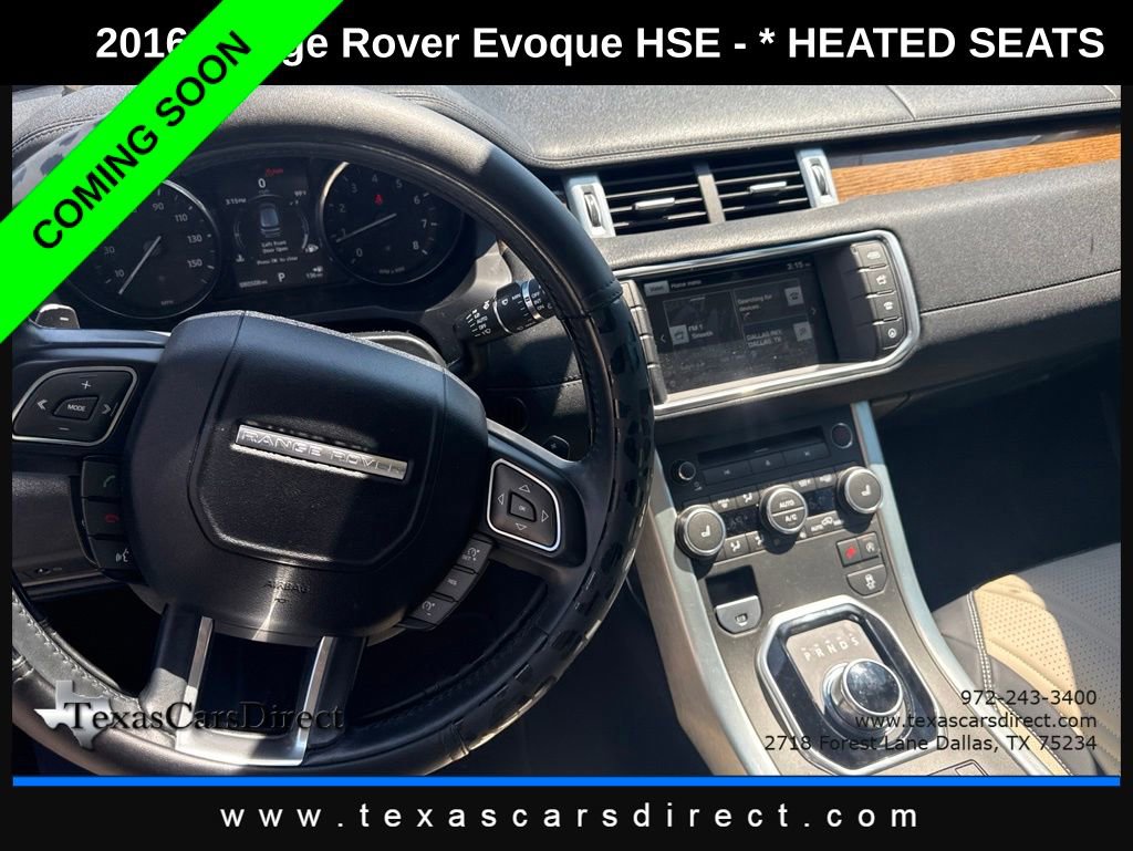 Used 2016 Land Rover Range Rover Evoque HSE AWD/4WD image 7