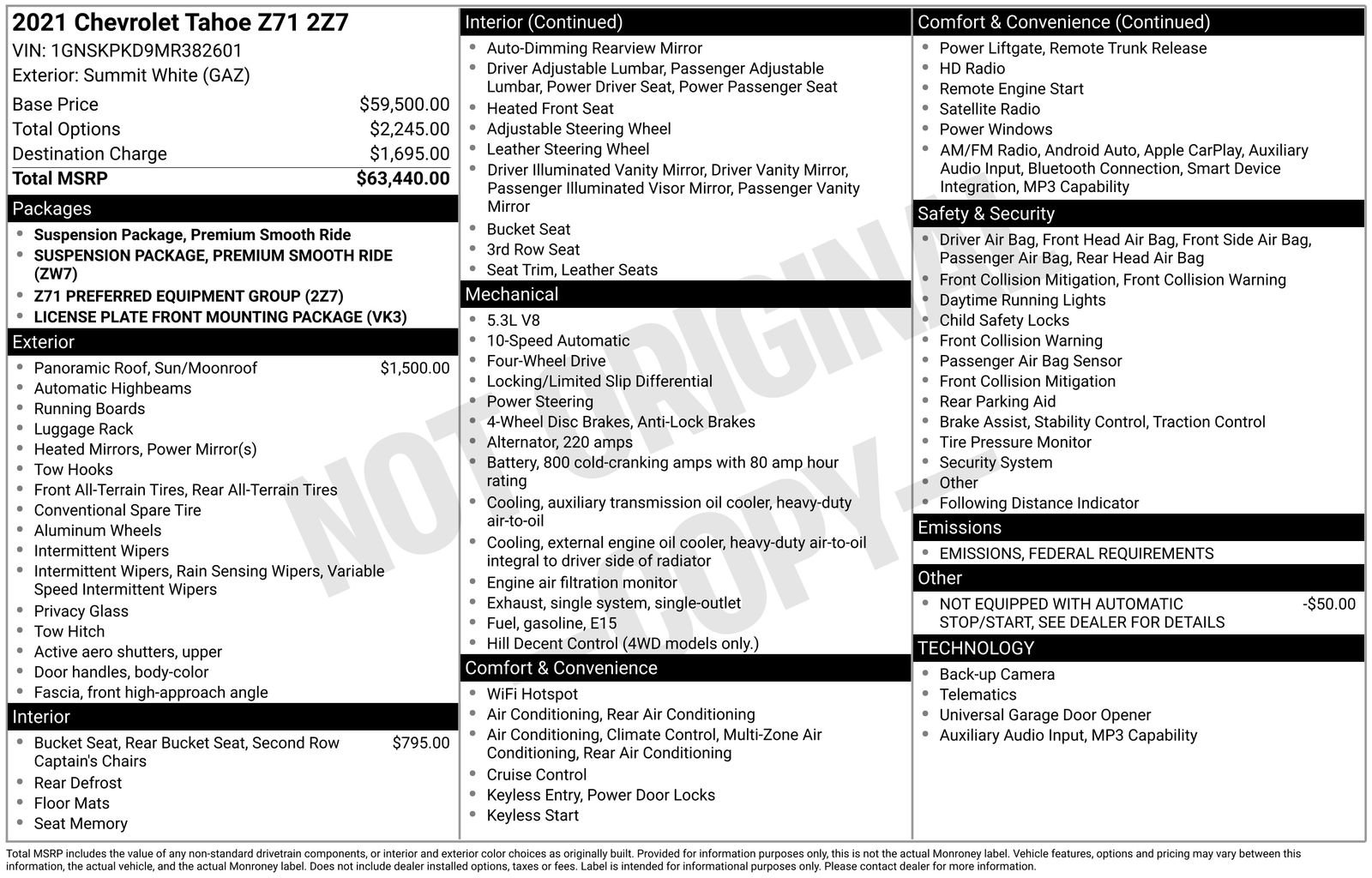 Certified 2021 Chevrolet Tahoe Z71 image 42