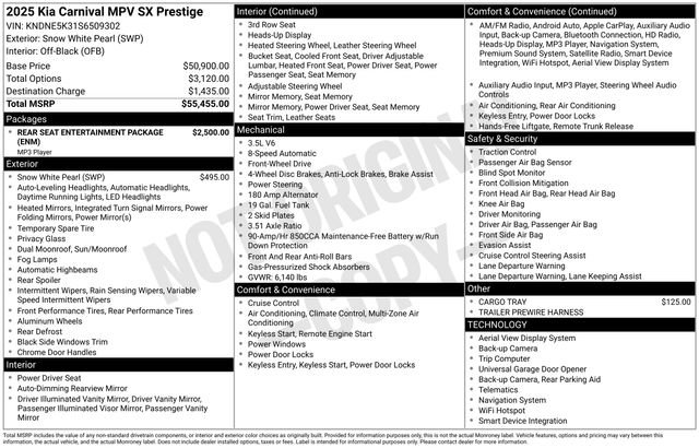New 2025 Kia Carnival SX Prestige FWD image 11