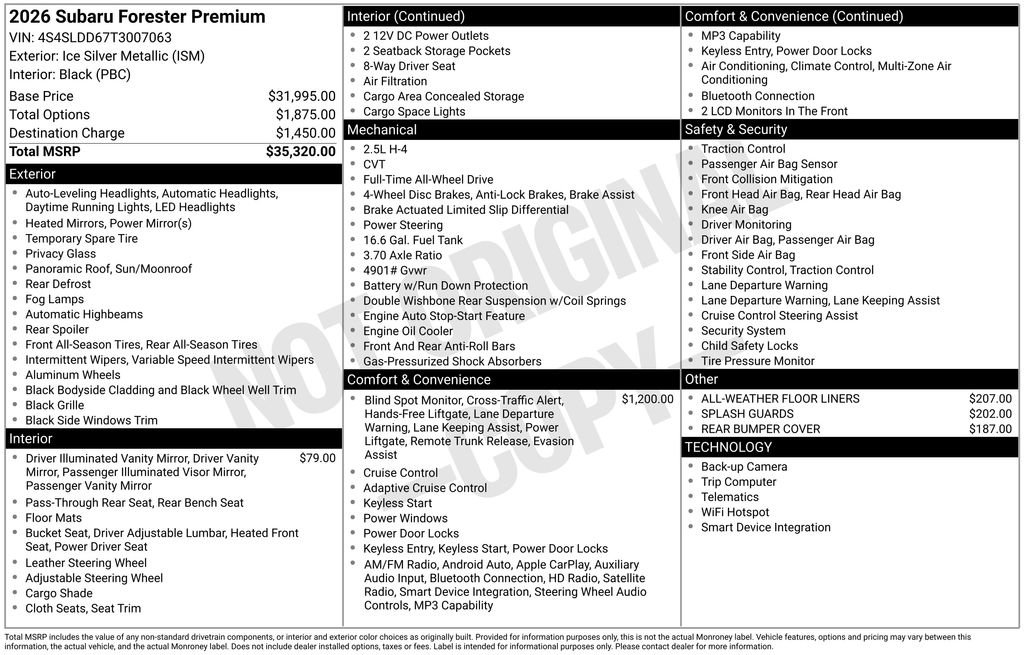 Certified 2026 Subaru Forester Premium AWD/4WD image 23