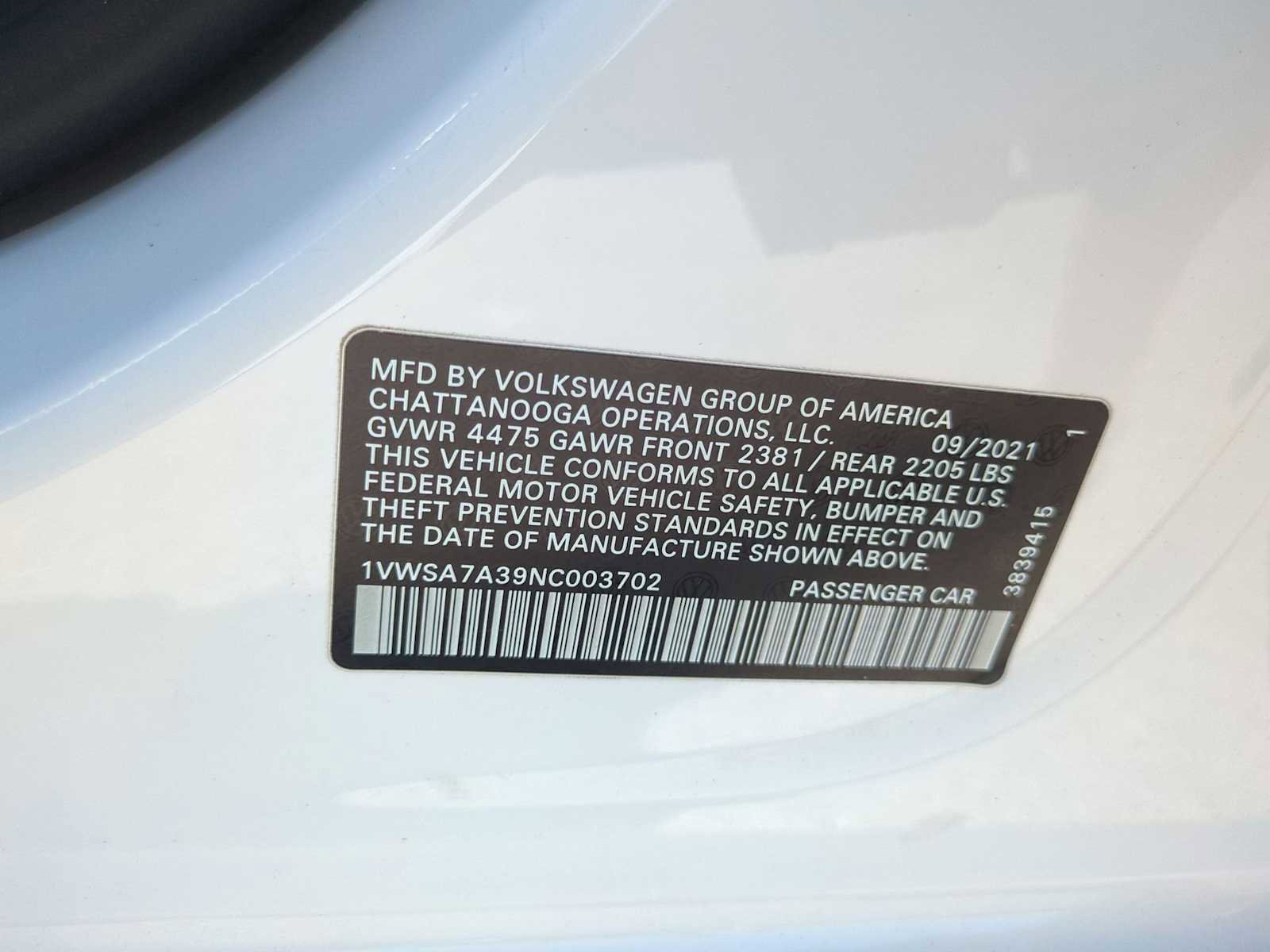 Used 2022 Volkswagen Passat 2.0T SE image 34