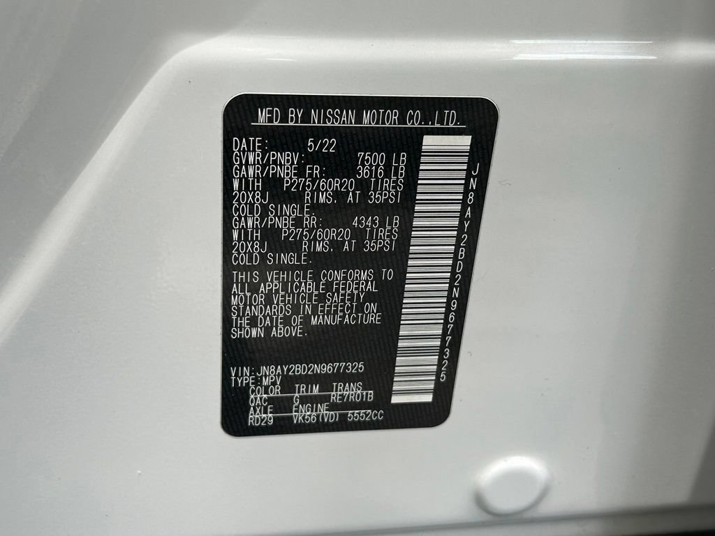 Used 2022 Nissan Armada SL AWD/4WD image 53
