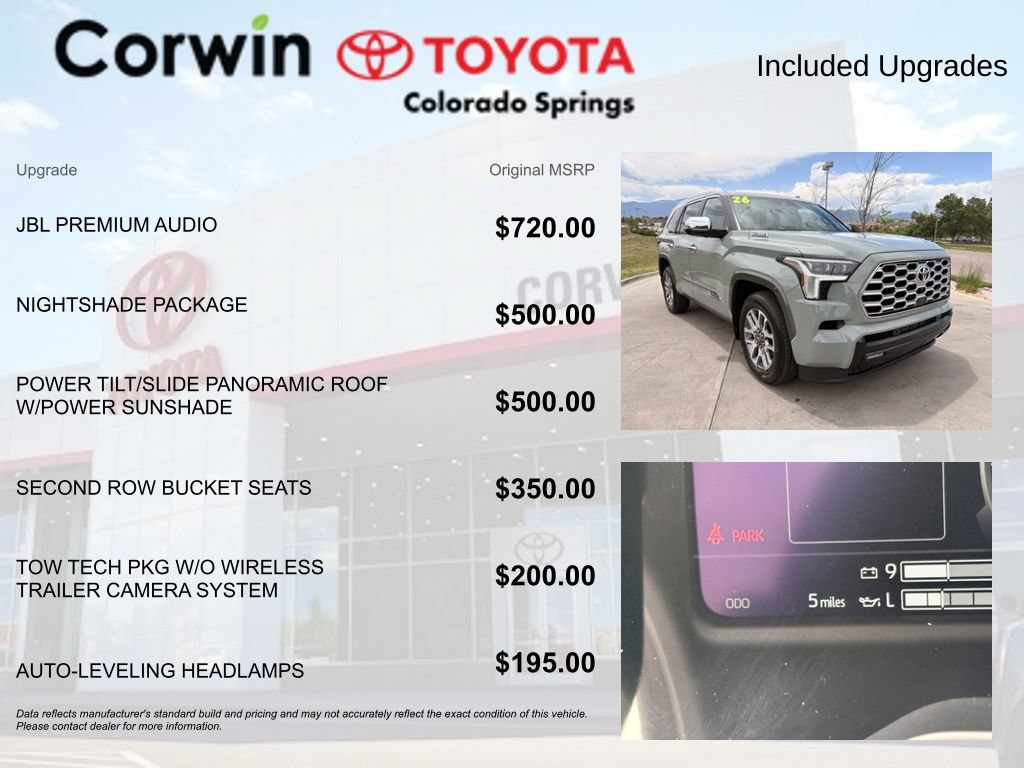 Used 2026 Toyota Sequoia Limited w/ Nightshade Package AWD/4WD image 4