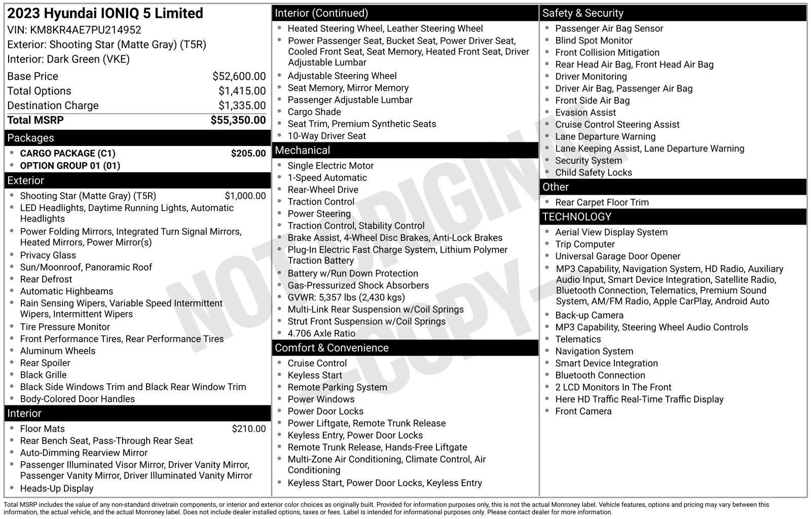 Certified 2023 Hyundai Ioniq 5 Limited w/ Cargo Package RWD image 29