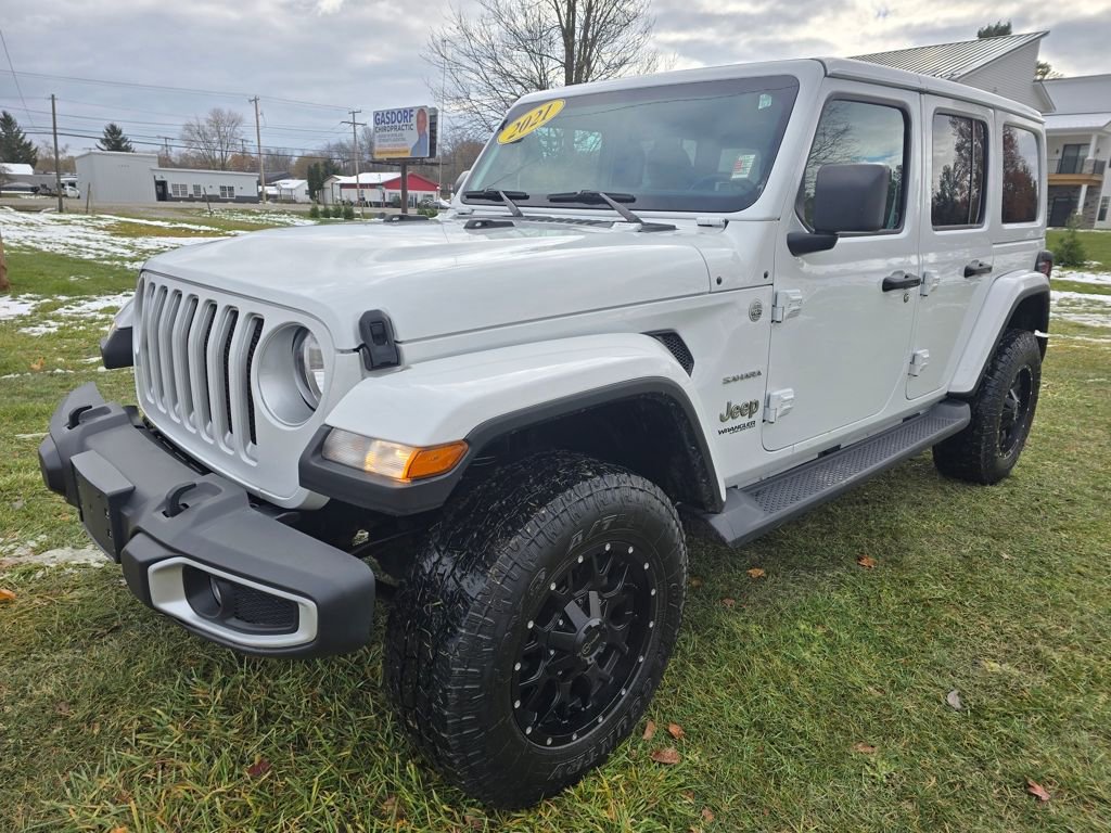 Used 2021 Jeep Wrangler Unlimited Sahara w/ Uconnect 4C Nav & Sound Group image 3