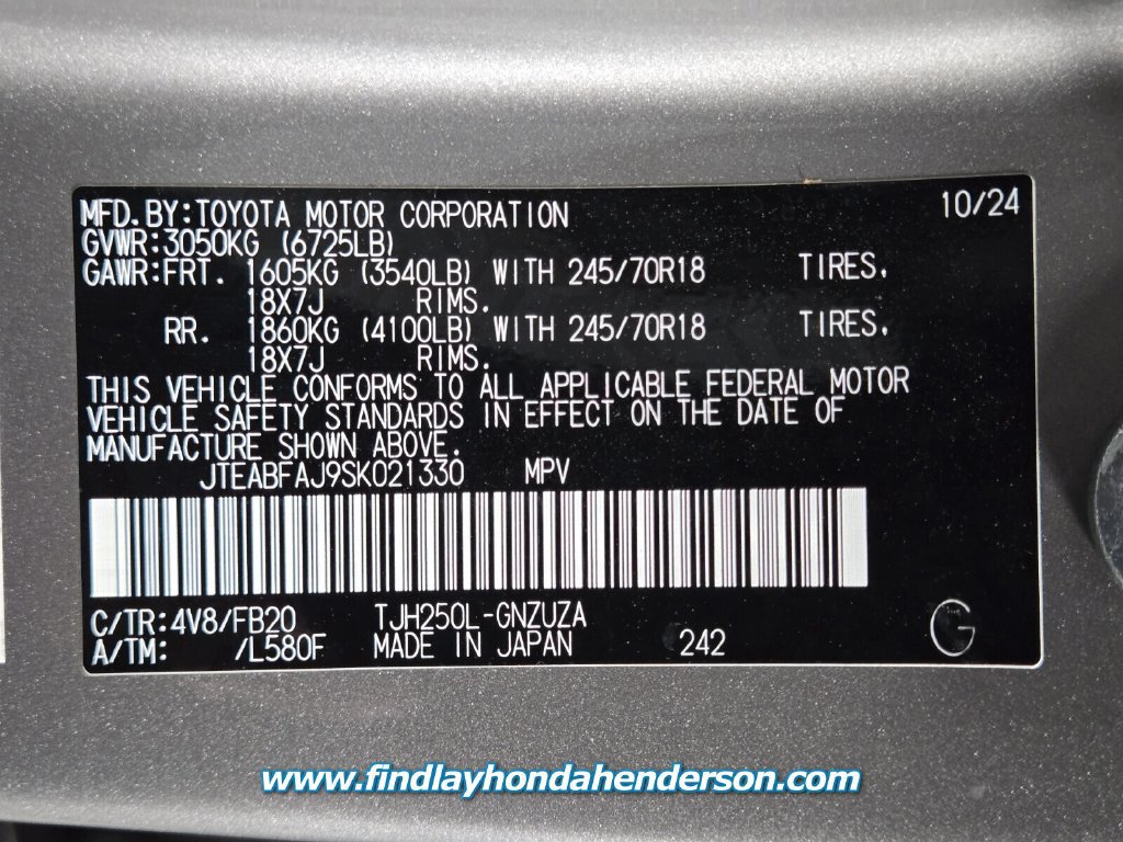 Used 2025 Toyota Land Cruiser 1958 AWD/4WD image 13