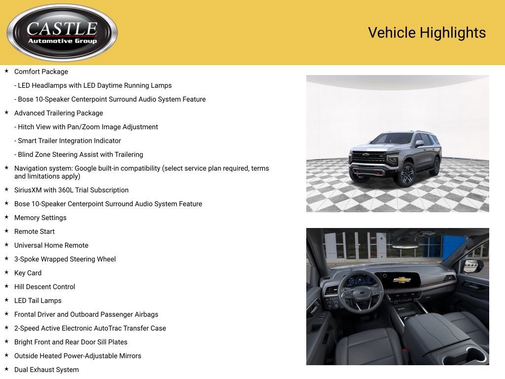New 2026 Chevrolet Tahoe Z71 w/ Comfort Package image 11