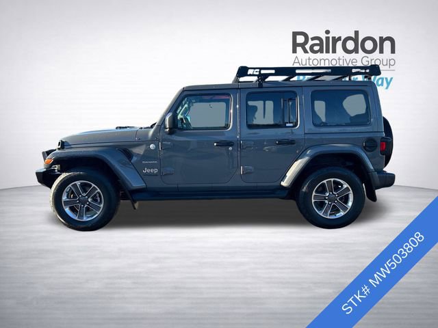 Used 2021 Jeep Wrangler Unlimited Sahara w/ Uconnect 4C Nav & Sound Group image 4