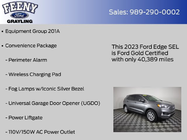 Certified 2023 Ford Edge SEL w/ Convenience Package AWD/4WD image 9