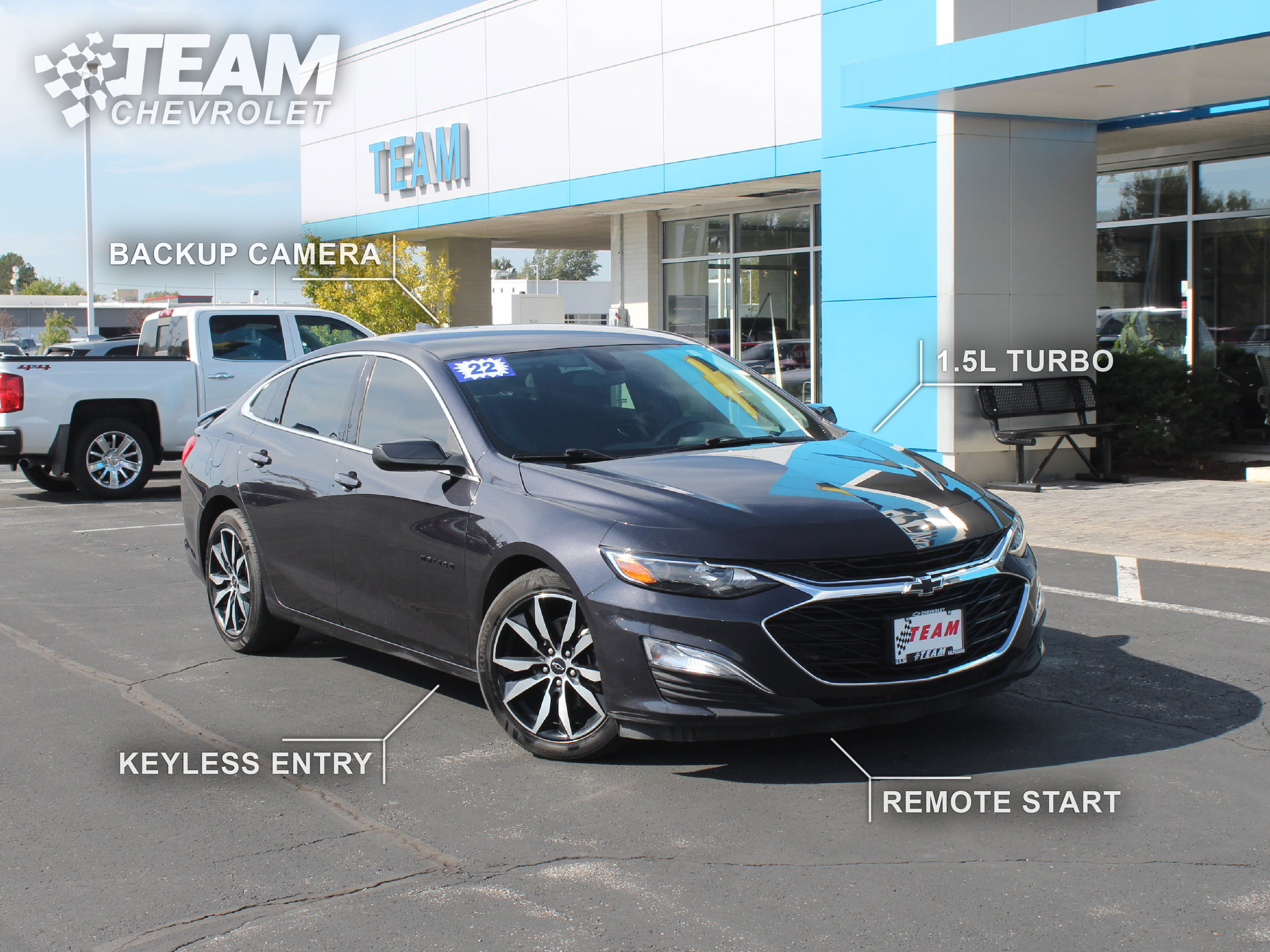 Used 2022 Chevrolet Malibu RS w/ LPO, Convenience Package 1 FWD image 2