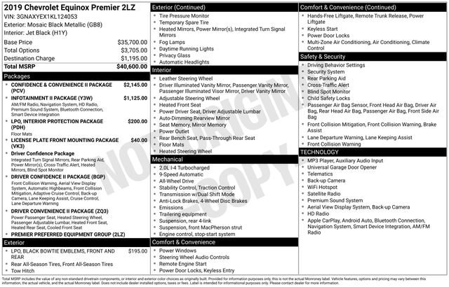 Used 2019 Chevrolet Equinox Premier AWD/4WD image 10