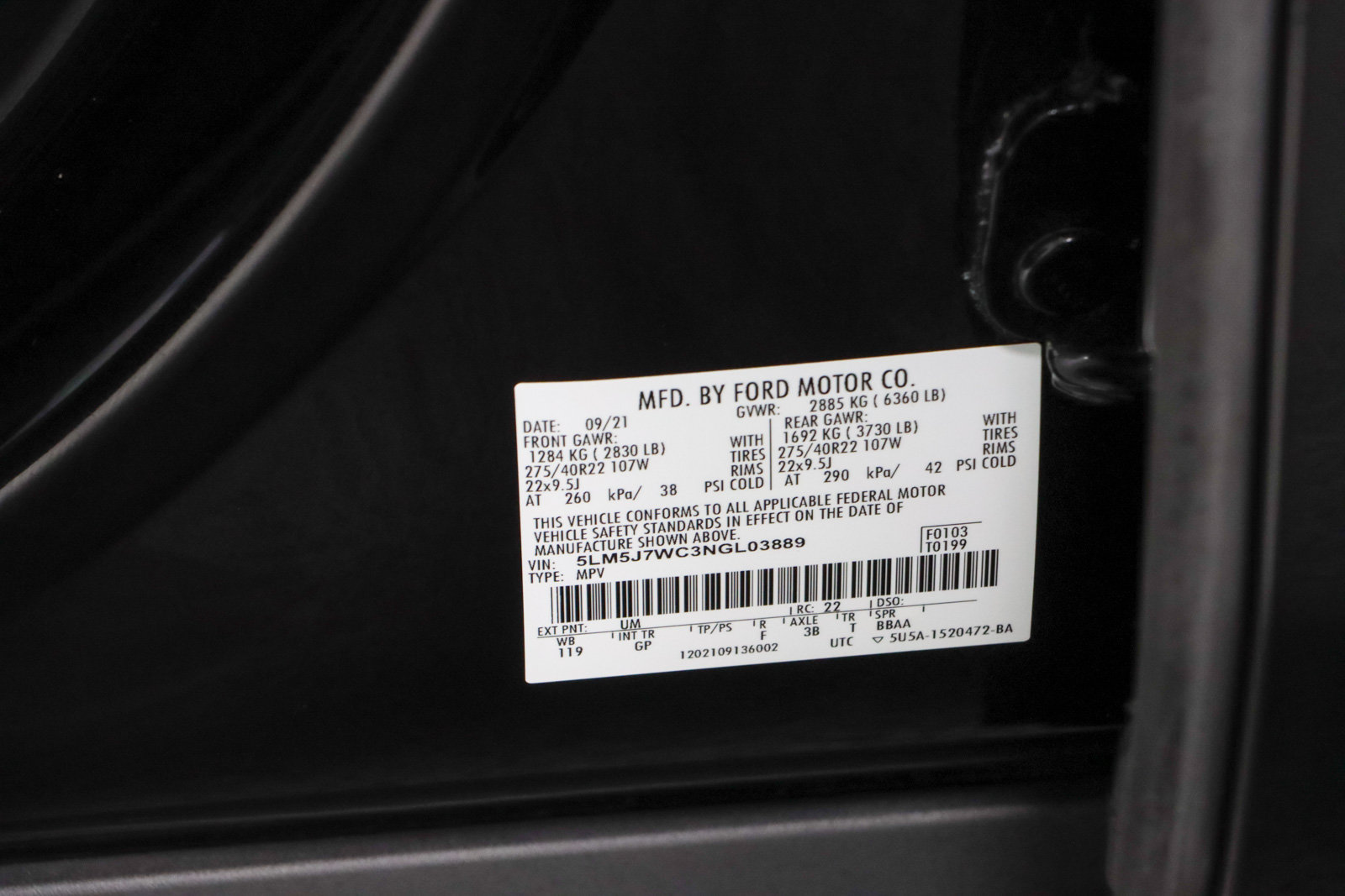 Used 2022 Lincoln Aviator Reserve w/ Equipment Group 201A RWD image 34