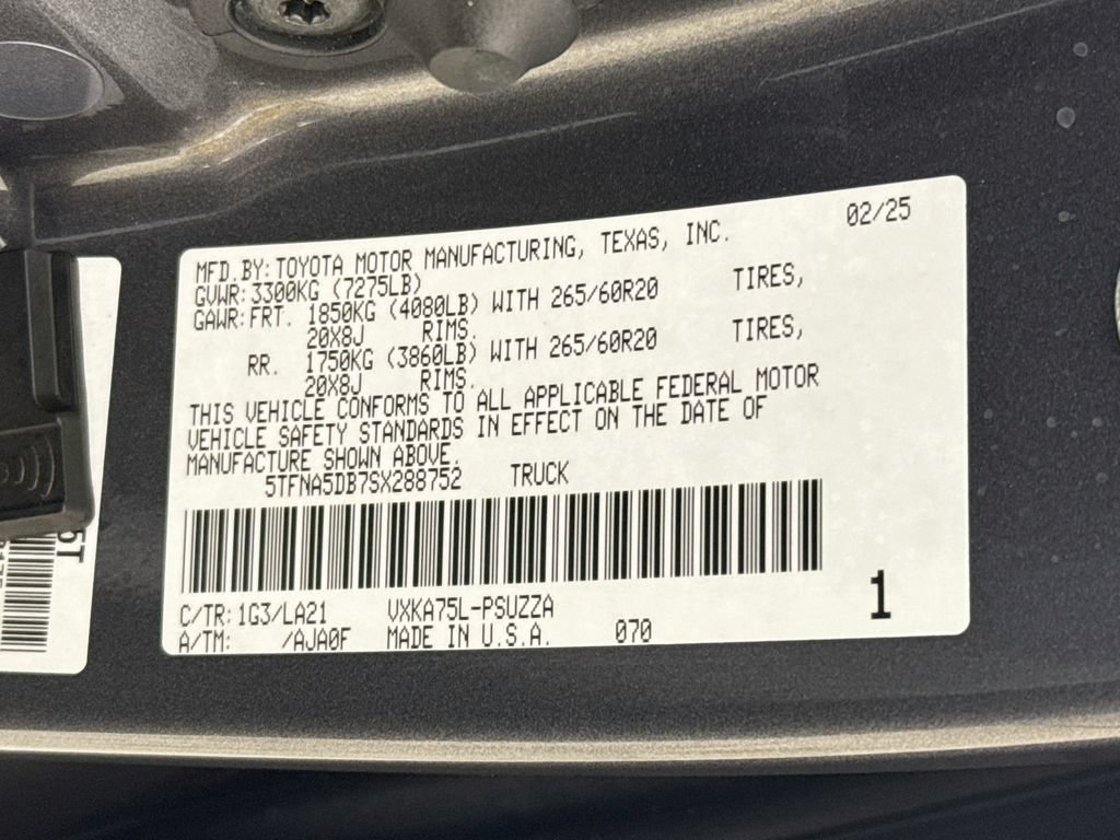 Certified 2025 Toyota Tundra Platinum AWD/4WD image 35