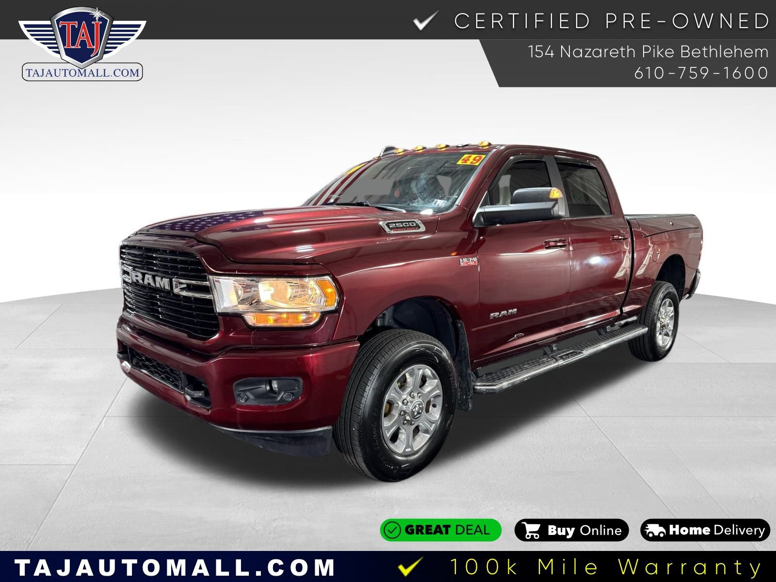 Used 2020 RAM 2500 Big Horn w/ Level 1 Equipment Group